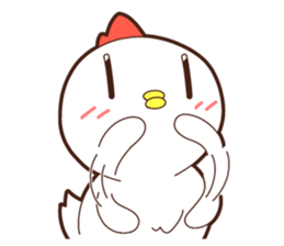 Sticker of a chicken. Name is "Kokeko" sticker #15518384
