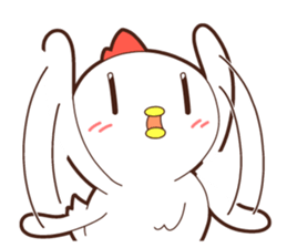 Sticker of a chicken. Name is "Kokeko" sticker #15518385
