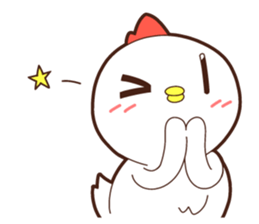 Sticker of a chicken. Name is "Kokeko" sticker #15518388