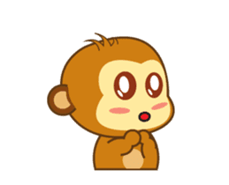 Cute Yellow Monkey Animated By Trangdpn Sticker 15520331