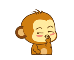 Cute Yellow Monkey Animated By Trangdpn Sticker 15520345