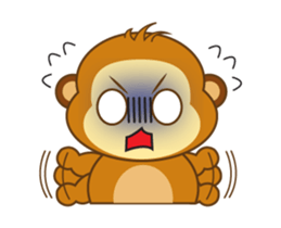 Cute Yellow Monkey Animated sticker #15520352