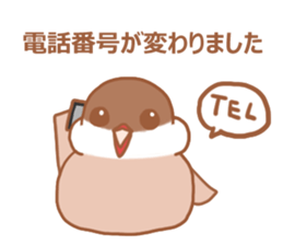 Lady cinnamon java sparrow Cinnamonchan2 sticker #15520586