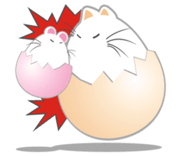 Cats and rats and our eggs. sticker #15520666