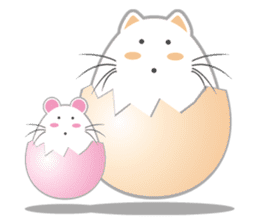 Cats and rats and our eggs. sticker #15520677