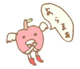Funny cherry with wing sticker #15522449
