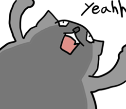 High tension low tension cat sticker #15522594