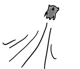 High tension low tension cat sticker #15522602