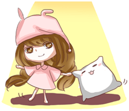 Pillow Girl 3 sticker #15522840