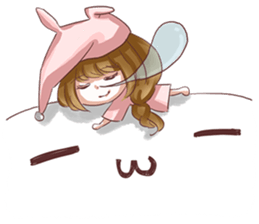 Pillow Girl 3 sticker #15522847