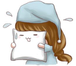 Pillow Girl 3 sticker #15522848