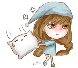 Pillow Girl 3 sticker #15522849