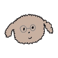 apricot toy poodle sticker #15522983