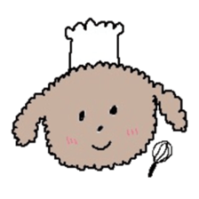 apricot toy poodle sticker #15522990