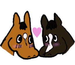 lovely horses sticker #15524011