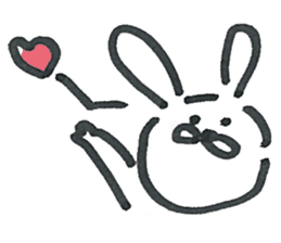 Loose cute rabbit Sticker sticker #15525874