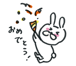 Loose cute rabbit Sticker sticker #15525876