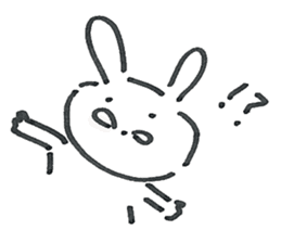 Loose cute rabbit Sticker sticker #15525883