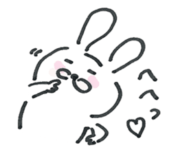 Loose cute rabbit Sticker sticker #15525887