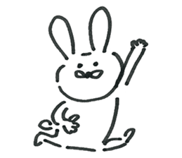 Loose cute rabbit Sticker sticker #15525888
