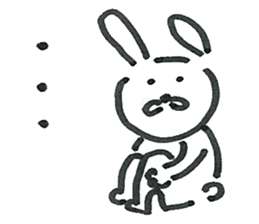 Loose cute rabbit Sticker sticker #15525891
