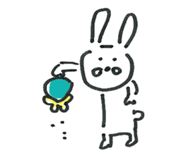 Loose cute rabbit Sticker sticker #15525893