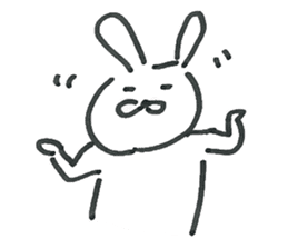 Loose cute rabbit Sticker sticker #15525897