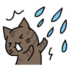 A cat, fully. sticker #15526565