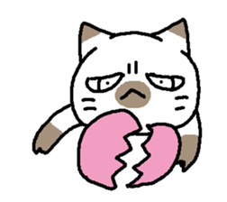 A cat, fully. sticker #15526576