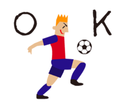 I love football! Moving soccer player! sticker #15527228
