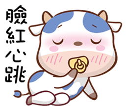 adorable cow sticker #15527343