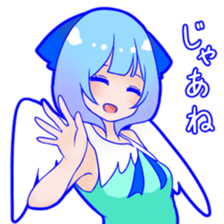 Light-blue angel sticker #15527908