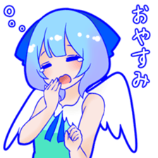 Light-blue angel sticker #15527910