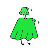 Forest green fairy sticker #15528092