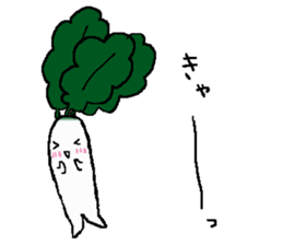 A day of Japanese white radish 2 sticker #15528187