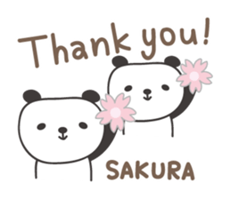 Cute panda sticker for Sakura sticker #15528499