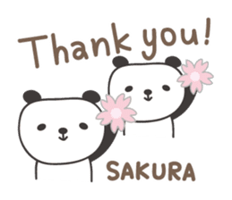 Cute panda sticker for Sakura sticker #15528499