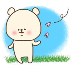 Spring bear sticker sticker #15529641