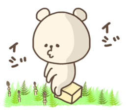 Spring bear sticker sticker #15529653