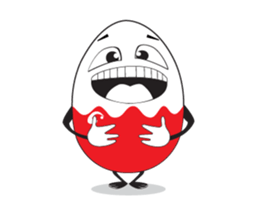 Funny Egg Emoticons, Animated sticker #15530628