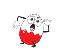 Funny Egg Emoticons, Animated sticker #15530632