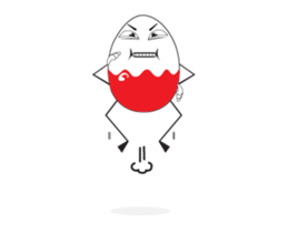 Funny Egg Emoticons, Animated sticker #15530633