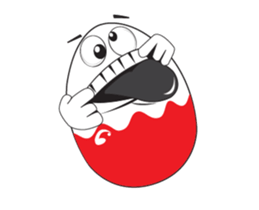 Funny Egg Emoticons, Animated sticker #15530638