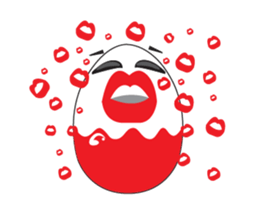 Funny Egg Emoticons, Animated sticker #15530639