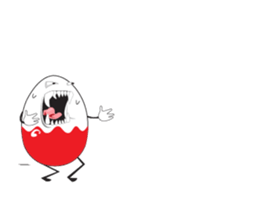 Funny Egg Emoticons, Animated sticker #15530647