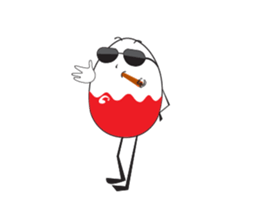 Funny Egg Emoticons, Animated sticker #15530649