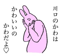 Rabbit's name is Kawaguchi sticker #15530762