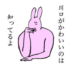 Rabbit's name is Kawaguchi sticker #15530768