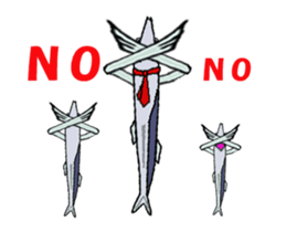 Parent and child of moving Saury sticker #15531378