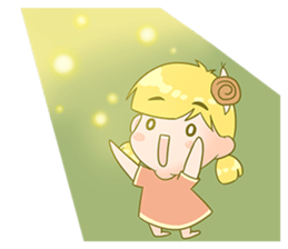 Snail little girl -super cute sticker #15531713